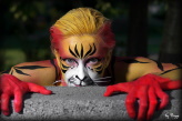 tiger bodypainting (portrait)
