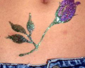 glitter tattoo